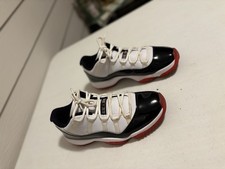 Nike Air Jordan 11 Low Black White Red Men’s Size 10 AV2187-160