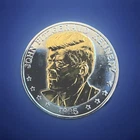 John F Kennedy 25th Anniversary Double Eagle Commemorative Medallion 1960-1985