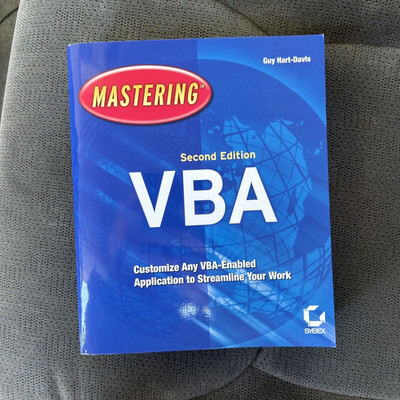 MASTERING VBA By Hart-davis Like New! Streamline Your Work!