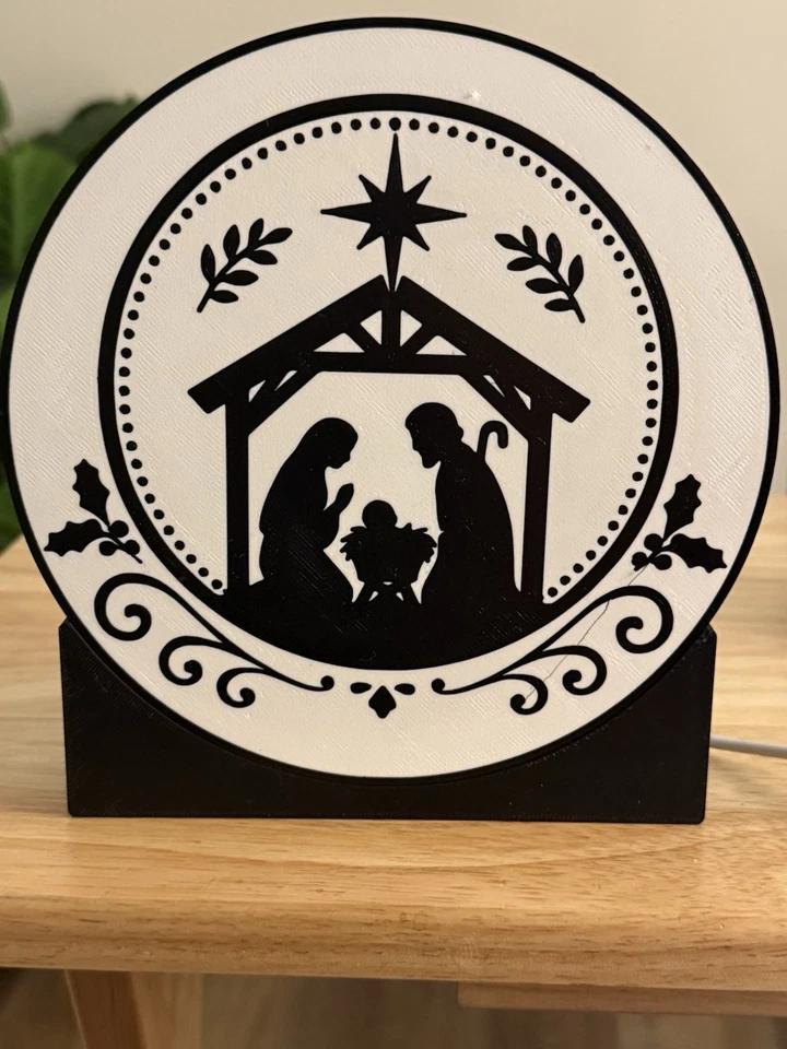 Caja de luz decorativa para belén navideño Foto 2 de 4