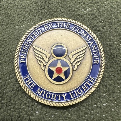 1990s Commander Of The 8th Air Force coin 3 Star General RARE