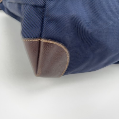 Longchamp BoxFord Travel Duffle Bag In Canvas & Leather XL Xtra Large Navy - Imagen 8 de 14