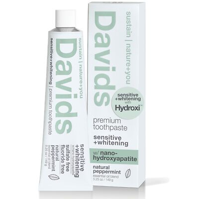 Davids Fluoride Free Nano Hydroxyapatite Toothpaste for Remineralizing Enamel...