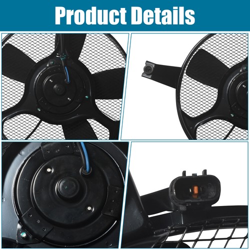 Conjunto de ventilador condensador radiador aire acondicionado para Mitsubishi Montero 1992-2000 - Imagen 4 de 10