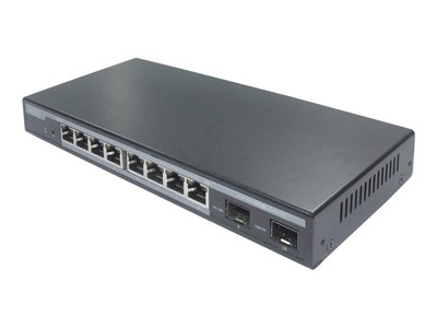 Digitus DN-95344 Desktop Gigabit Managed Switch, 8x RJ-45, 2x SFP, PoE+