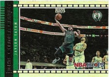 2021-22 PANINI HOOPS LIGHTS CAMERA ACTION INSERT GOLD PARALLEL #11 JAYSON TATUM