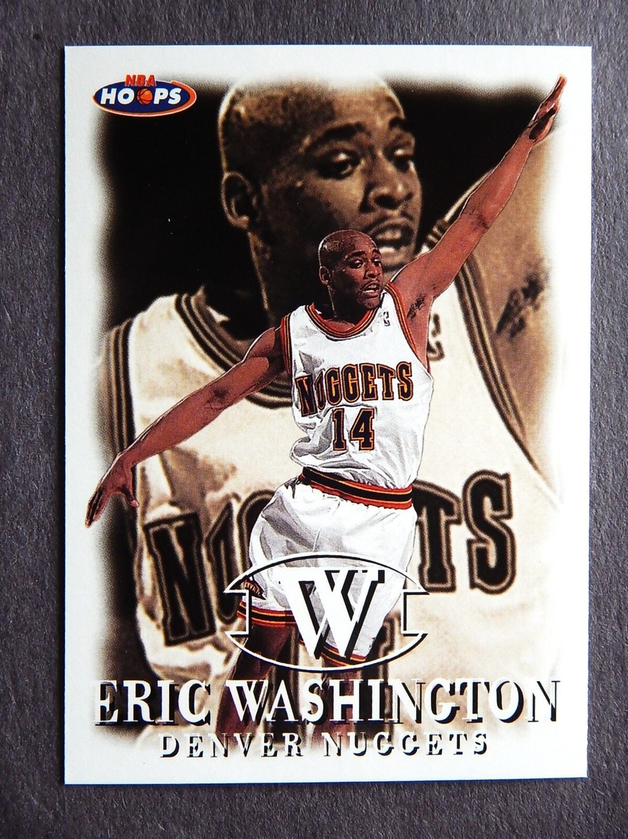 Eric Washington #17 NBA Hoops 1998 Basketball Card (Denver Nuggets