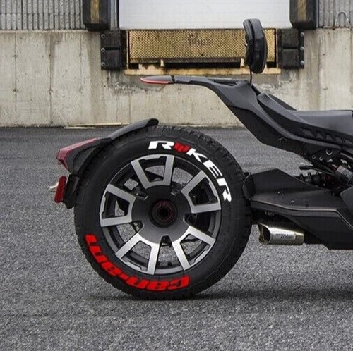 Permanent Stickers TIRE LETTERING RYKER Can-am 15"-17" FOR 3 TIRES 1.00" inch - Picture 2 of 3