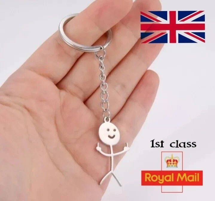 Middle finger deals keyring