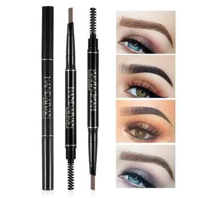 HANDAIYAN Eyebrow Pencil Waterproof Brow Liner with Brush Make Up Tint Microblading Tattoo