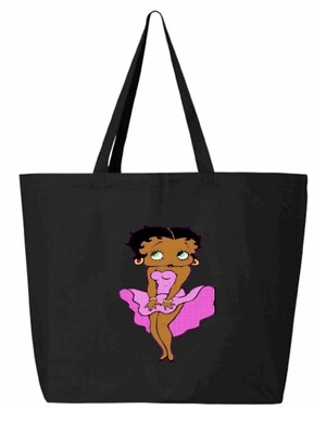 NWT Steve Madden Custom Black Betty Boop 2pc Gift Set steve madden multi piece gift set black quilted tote flap  main image 4