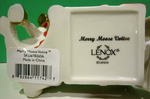 LENOX Marcel MERRY MOOSE VOTIVE -- with Candle 2007 Trinket Box -- -- NEW in BOX - Picture 8 of 8