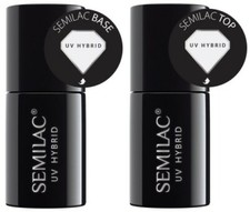 Semilac UV LED Hybrid Polish Gel Nail Polish Top And Base 7 ml Various Options