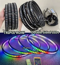 【NEW】JHB 15.5" TRIPLE ROW Double Sided Dream CHASING FLOW LED Wheel Rim Lights