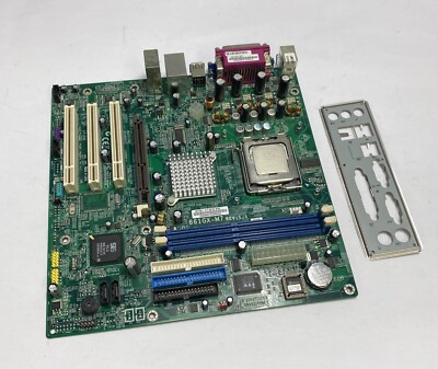 Acer 661GX-M7 REV: 1.1 Sockel 775 (LGA775) Mainboard komplett mit Backplate
