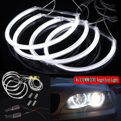 For BMW E36 E38 E39 E46 M3 Car CCFL LED Angel-Eyes Lamp Kit Halo Ring  Headlight