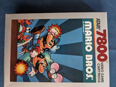 Atari 7800 Spiel Originalverpackung Mario Bros. OVP Gut