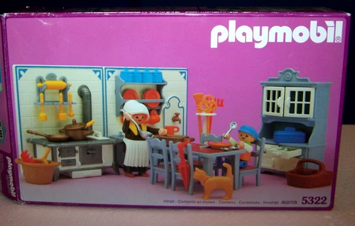 Vintage Playmobil 5322 Victorian Kitchen 5300 5305 Mansion Add-On furniture Set