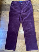 Tommy Hilfiger Burgundy Corduroy Pants Women Size 8