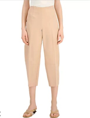 Alfani Cropped Straight-Leg Ankle Pants Comfort Waist Fresh Clay
