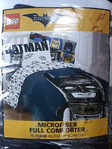 Lego The Batman Movie Sketchy Full Comforter Sheet Set 5 Piece