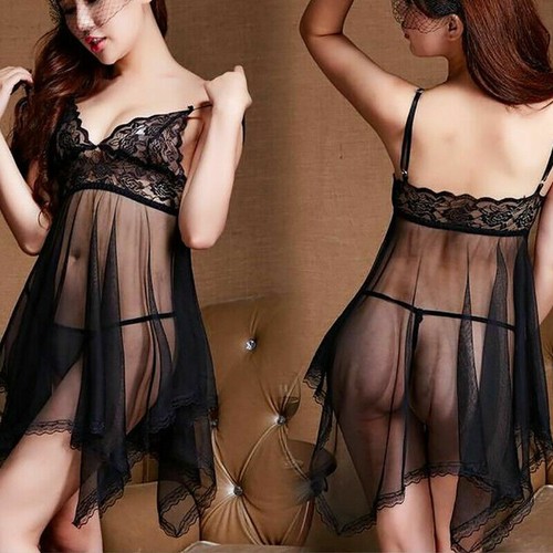 Floral Bodystocking Stockings Bodysuit Babydoll Fishnet Sleepwear Lingerie Dress - Picture 156 of 402