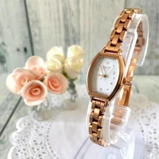 MARGARET HOWELL Watch Pink Gold Women's Used From Japan Check description