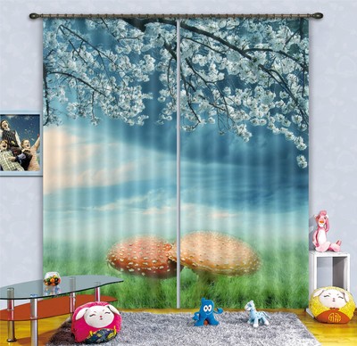 3D Schön Blume 325 Blockade Foto Vorhang Druckvorhang Vorhänge Stoff Fenster DE