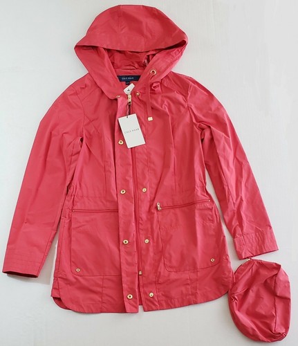 COLE HAAN Womens Packable Hooded Jacket Raincoat, Red, Size XS/TP - ($200) - Picture 4 of 7