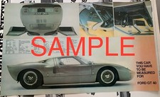 1966 Ford Gt40 Gt 40 Sales Brochure Unfolded Excellent Poster Print Racing Car