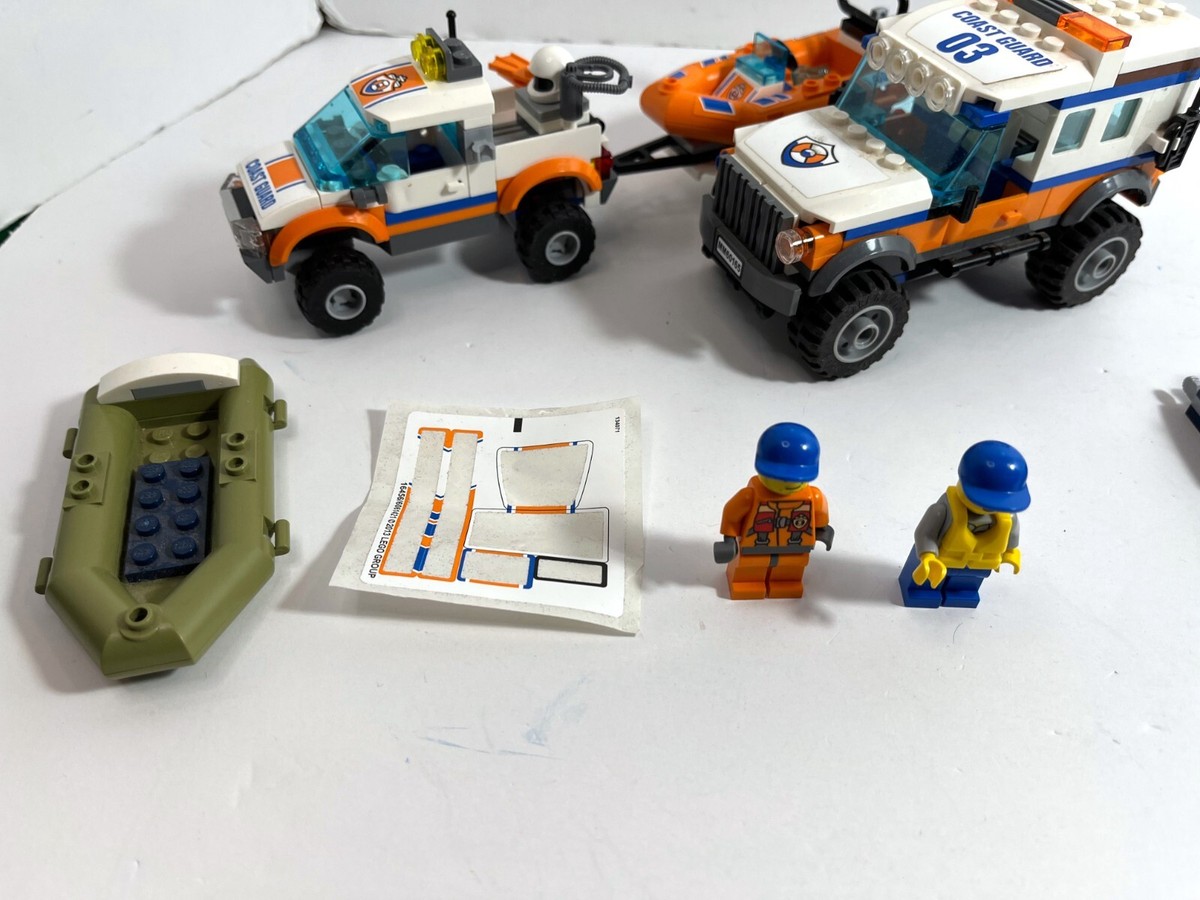 LEGO Coast guard LOT: 4x4 & Diving Boat 60012 + car 60165 + Ice