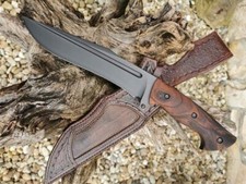 Custom Handmade Black Bowie Knife.