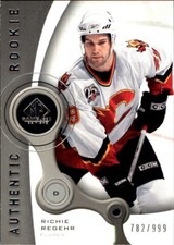 2005-06 SP Game Used #196 Richie Regehr RC SERIAL #782/999 CALGARY FLAMES