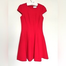 Eliza J Cherry Red Short Sleeve Mini Party Dress Size 6 Classic Siren Holiday