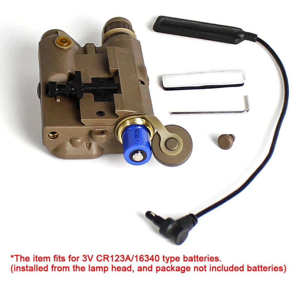 Страйкбол коробка лазера PEQ 15 ИК прицеливания + красный / зеленый лазер + светодиодный светильник - Изображение 3 из 4