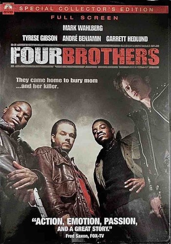 Four Brothers with Mark Wahlberg (DVD Movie 2005) 108 min Rated R