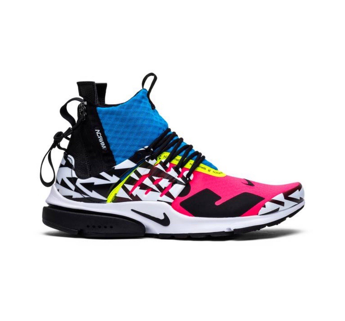 Acronym x Nike Air Presto Mid Racer Pink Size 888407200144|