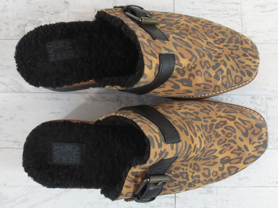 Naturalizer Platform Wayde Mule Womens Size 10W Dark Brown Cheetah Leather - Image 4 of 4