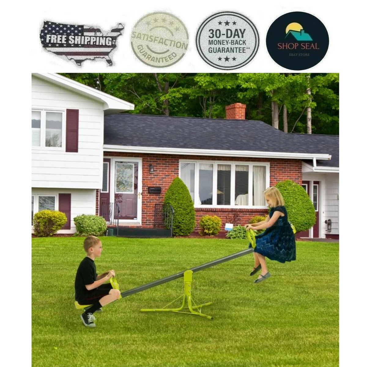 Sube Y Baja Columpio Para Ni os Ninos Juego Al Aire Libre Giratorio 360 Calidad
