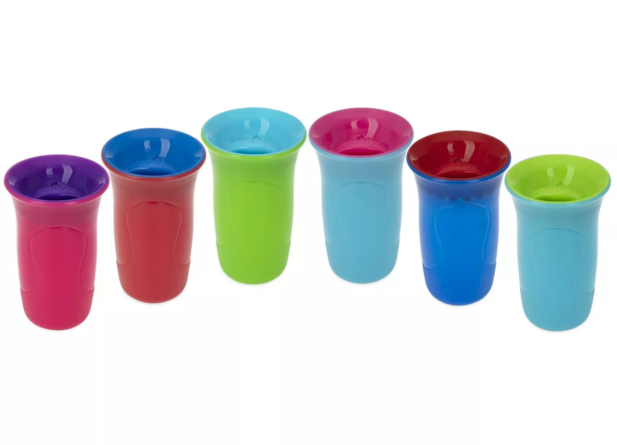 Nuby 2pk Smart Edge 360° Cup - No Spill - 12+ Months - 10 oz/300