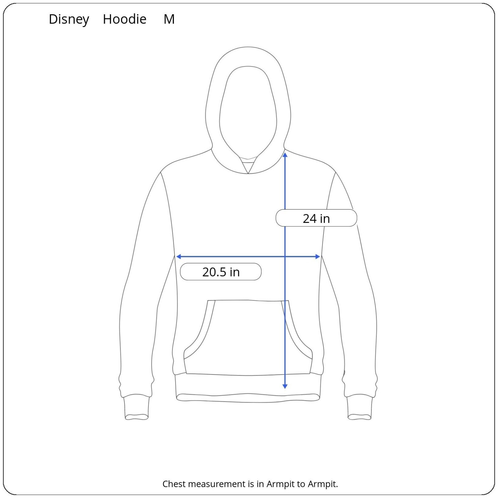 Disney Parks Authentic Walt Disney World 1971 Striped Hoodie M Retro Nostalgic