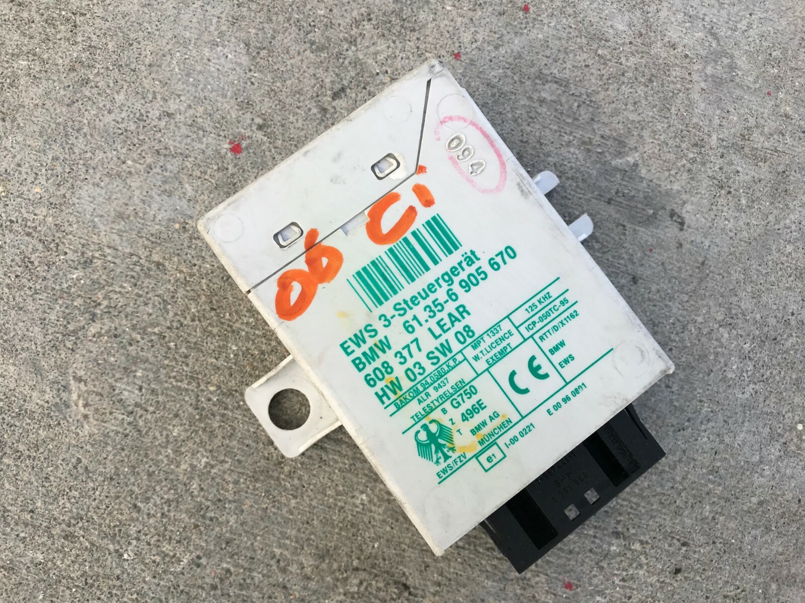 2004 2005 2006 BMW 325Ci 325i E46 3 Series Anti Theft Control Module OEM G3 eBay