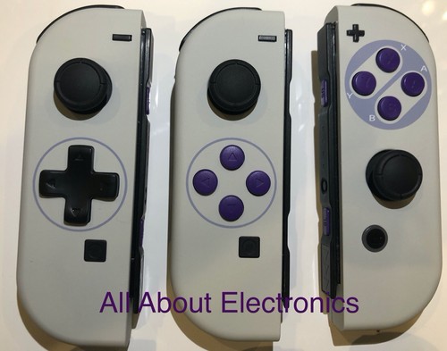 Nintendo Switch Custom Joy-Con Soft Touch SNES Joy Cons Controllers D-PAD option - Picture 11 of 19
