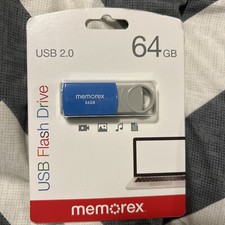 Memorex 64GB USB 2.0 Flash Drive Blue