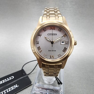 Citizen Eco-Drive Watch Women 29mm Silver Dial Rose Gold  display picture 2