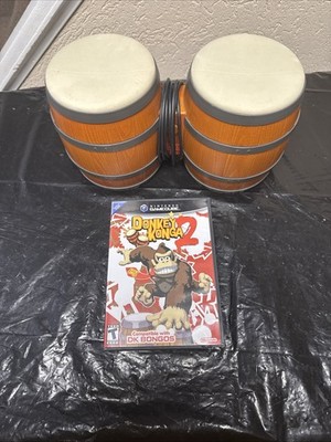 Nintendo Donkey Konga 2 with Bongo Drum Controller GameCube - Tested 5 Inserts