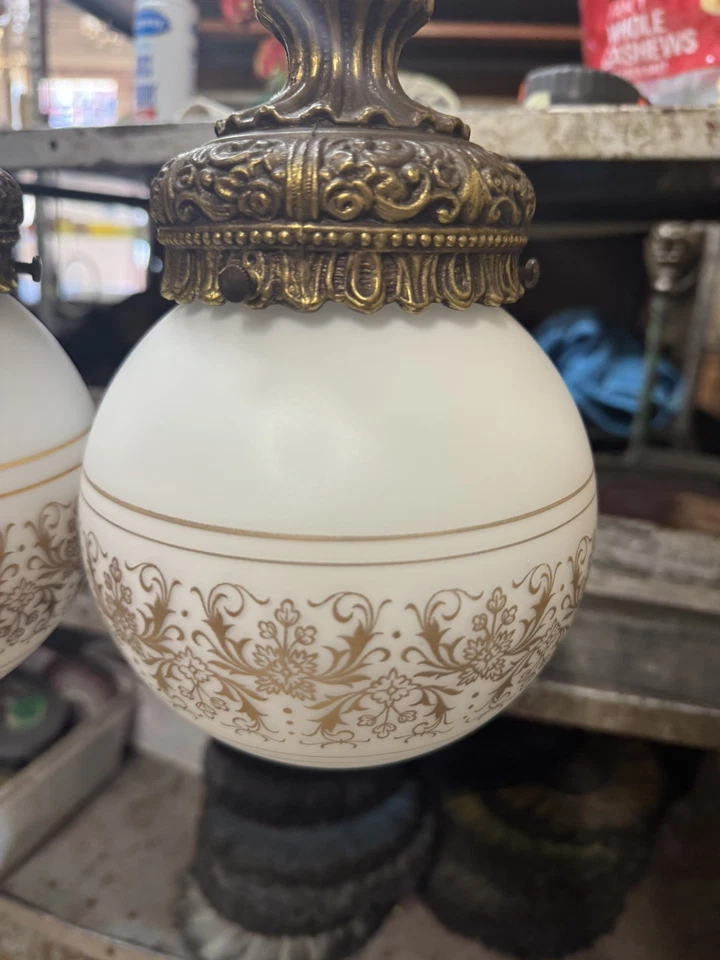 L&L WMC 1967 MCM Hollywood Regency 2 Light Swag Lamp, Professionally Rewired - Image 3 of 4