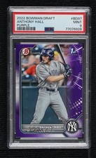 2022 Bowman Draft Purple 151/250 Anthony Hall #BD-97 PSA 9 MINT 1m9v