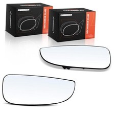 2-PC Driver and Passenger Side Lower Non-Heated Mirror Glass with Backing