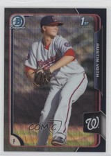 2015 Bowman Chrome Prospects Asia Exclusive Black Wave Refractor Austin Voth 6kg